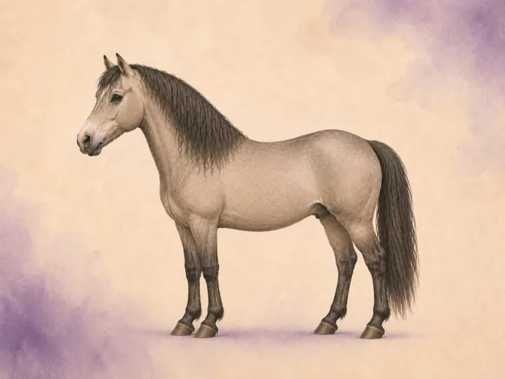 Korsning mellan Exmoor och Arab