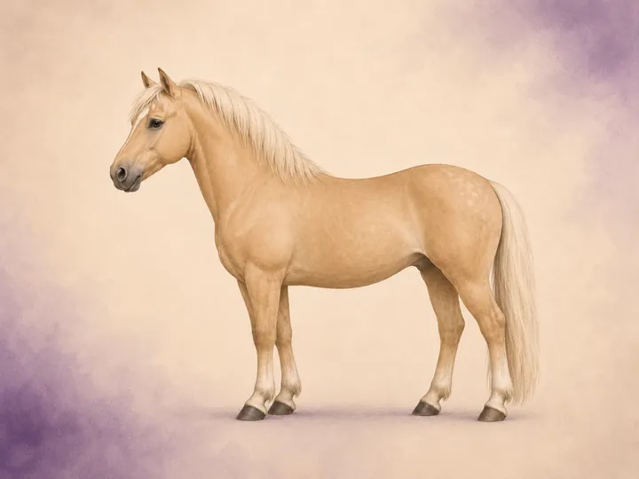 Krysning mellom Haflinger og Araber