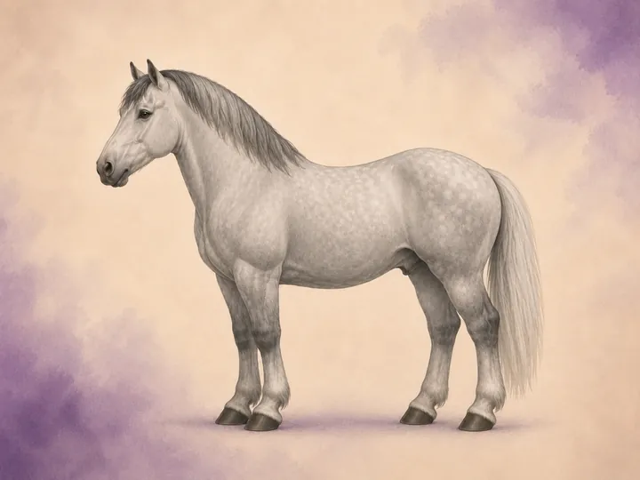 Korsning mellan Percheron och Arab