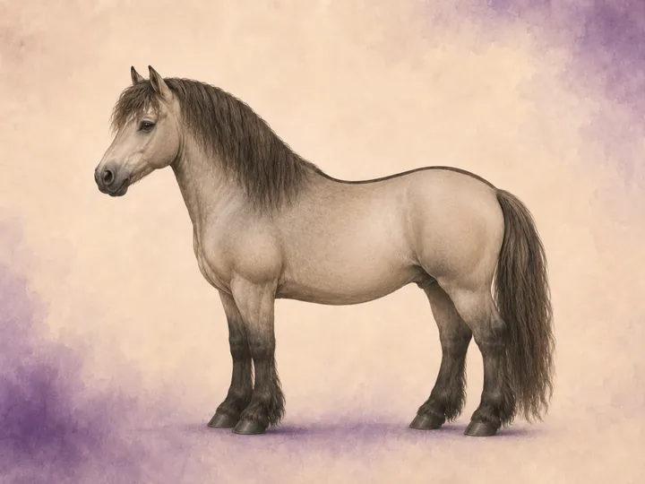 Krysning mellom Highland Pony og Araber