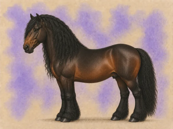 Korsning mellan Frieser och Lusitano
