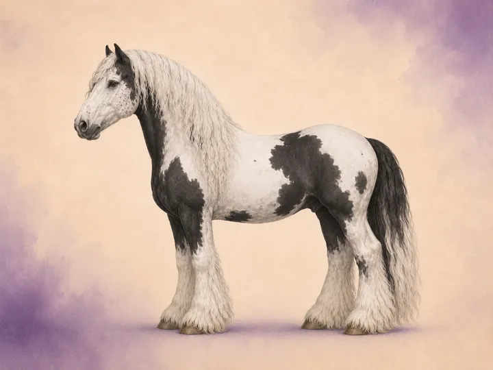 Krysning mellom Lipizzaner og Tinker