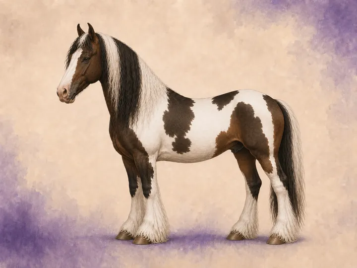 Krysning mellom Irish Sport Horse og Tinker
