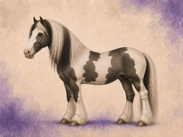 Krysning mellom Camarguehest og Tinker