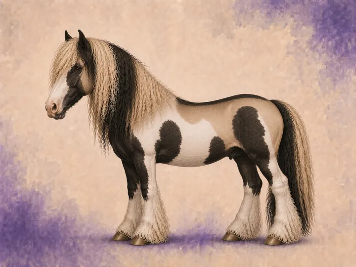 Krysning mellom Highland Pony og Tinker