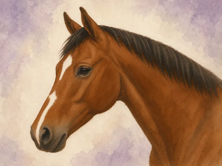 Brutt bles: En brutt bles er en bles eller stripe som avbrytes pa ett eller flere steder.